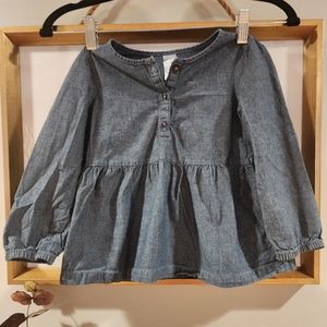 3T Simple Joy's Denim Long Sleeve Top